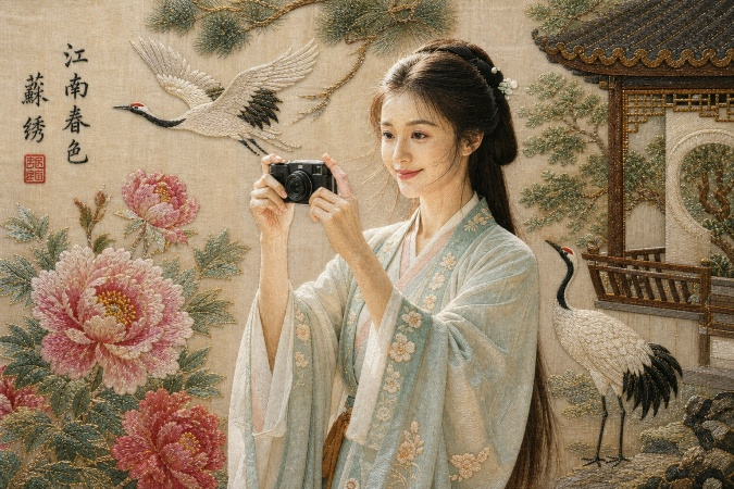 chinese silk embroidery art