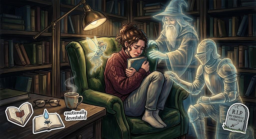emotional reading book sticker