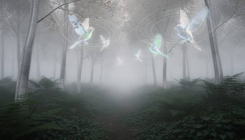 fantasy magical foggy forest prompts