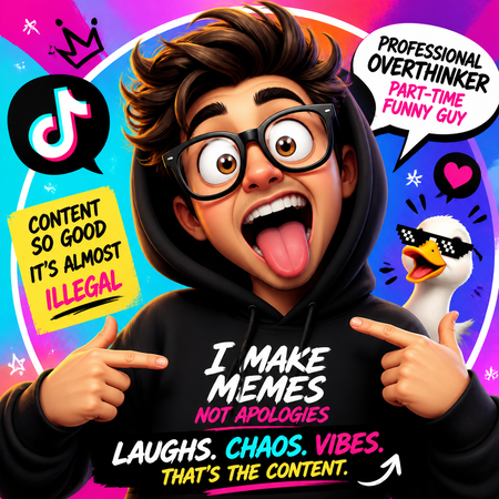 Funny AI TikTok meme creator avatar