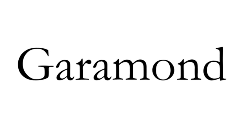 garamond interesting fonts for logos