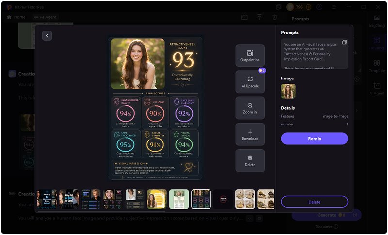 generate ai attractiveness test