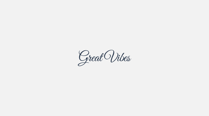 great vibes fonts for logo
