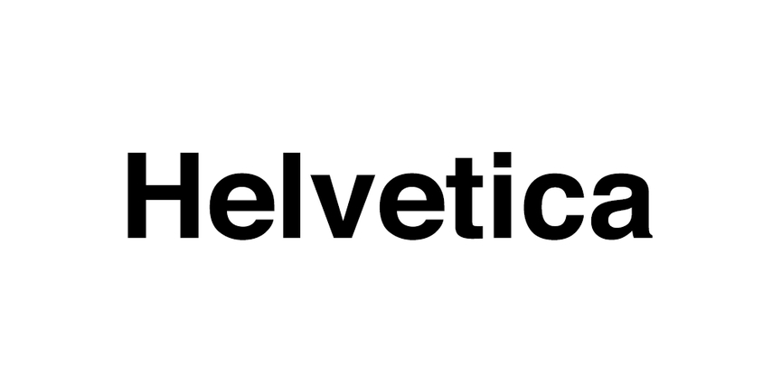 helvetica fonts for logo