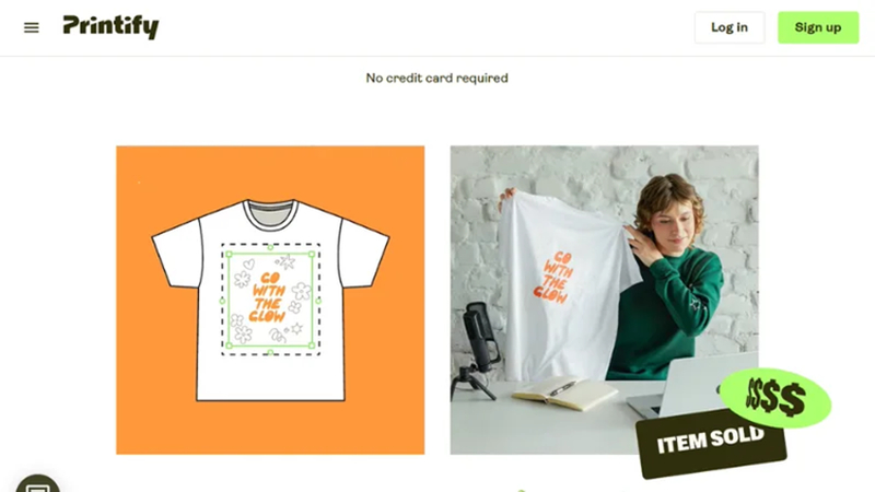 printify print-on-demand platform for merch