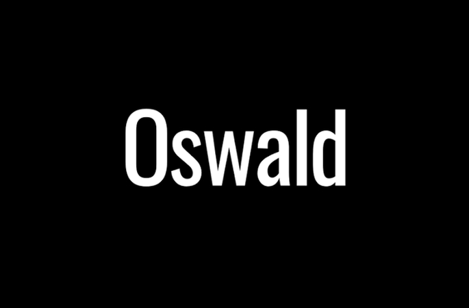 oswald interesting fonts for logos
