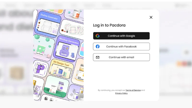 open pacdora for merch mockups