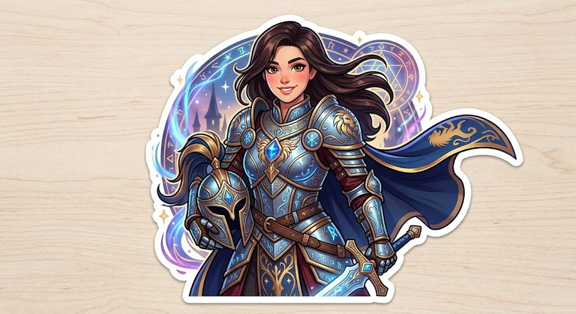 personalized ai-created book sticker