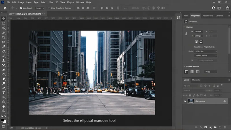 selecting image before fisheye editing