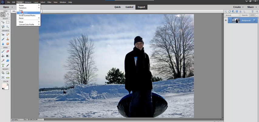 pick the recompose tool