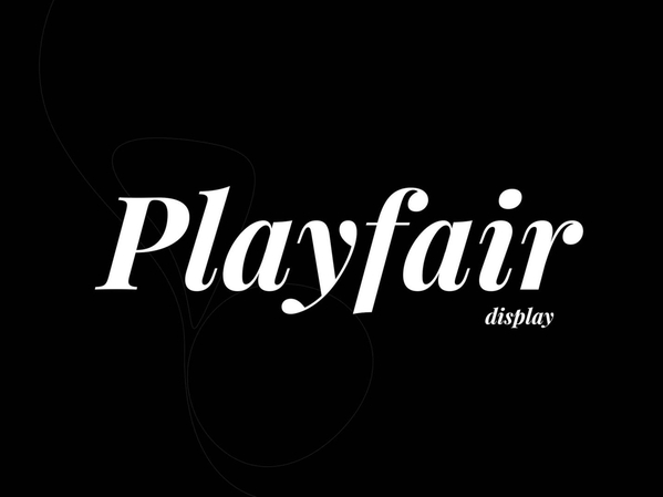 playfair display interesting fonts for logos