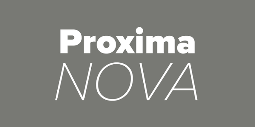 proxima nova fonts for logo