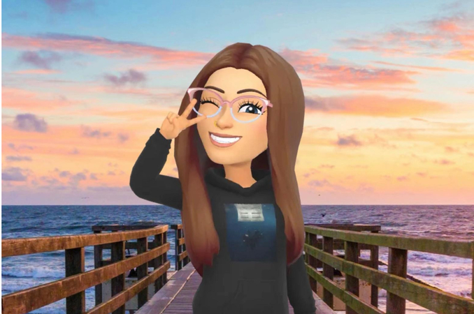 retro sunset vibe snapchat avatar