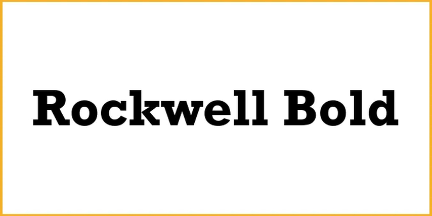 rockwell interesting fonts for logos