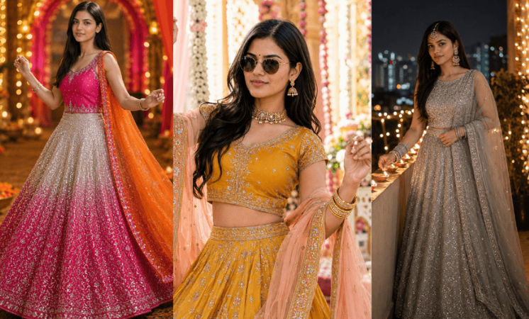 royal & luxury lehenga prompts