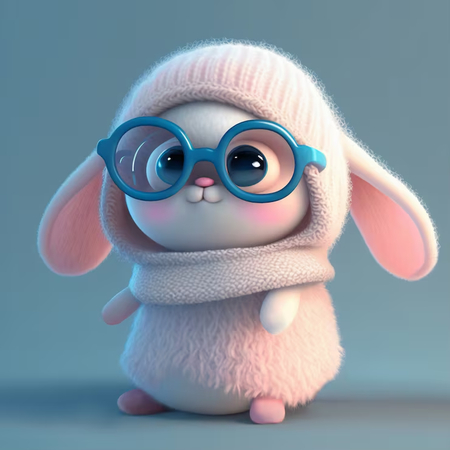snapchat avatar pastel bunny cutie