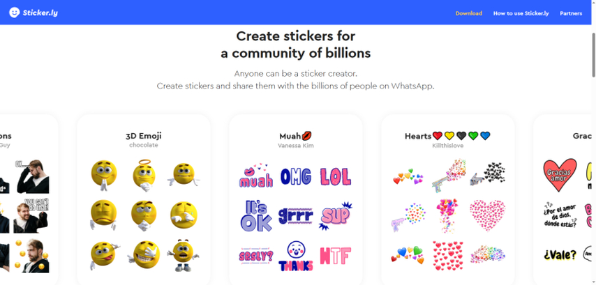 sticker.ly app for creating book themed messaging stickers