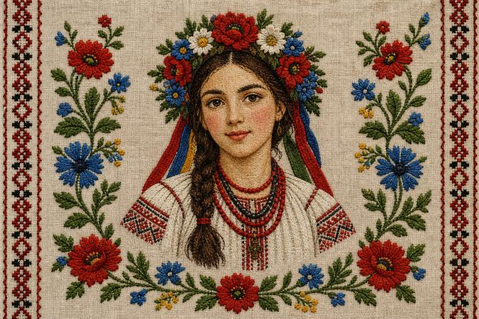 embroidery art for vintage