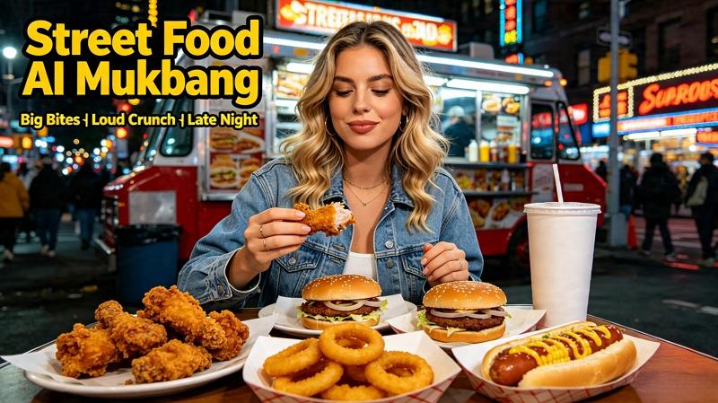 ai mukbang video