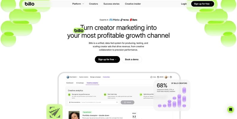 billo ugc video creator