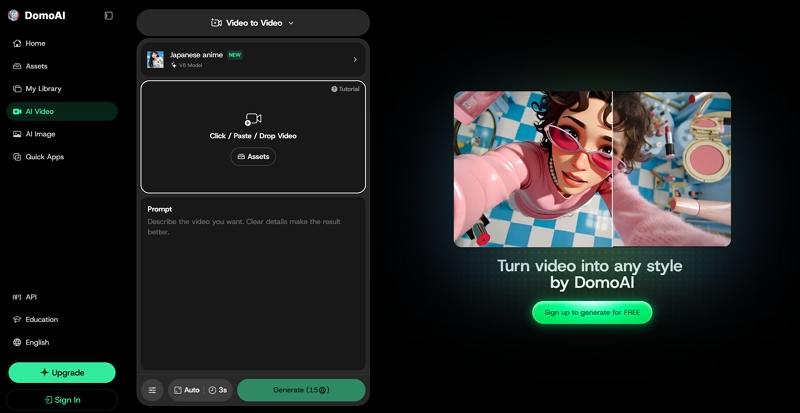 domoai restyle video generator