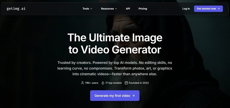 getimg ai image to video