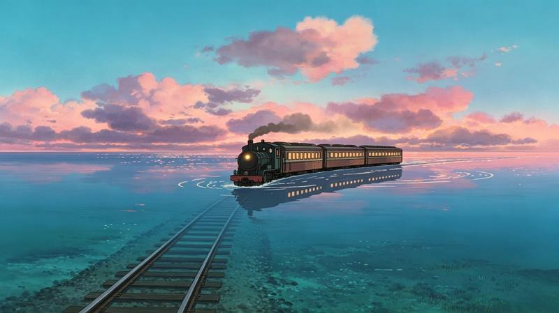 ghibli video ai prompt magic train