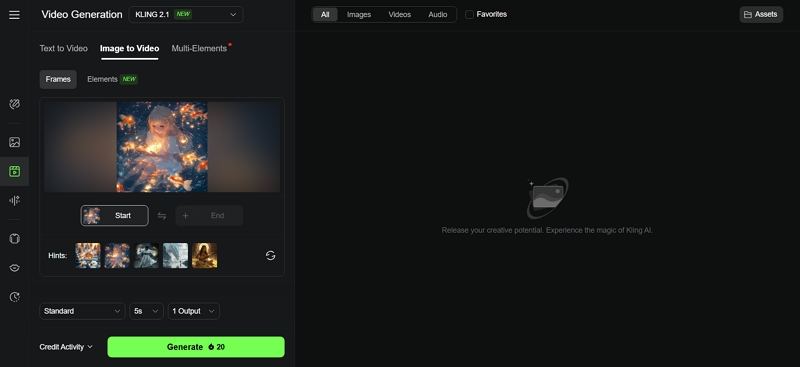 kling ai image to video
