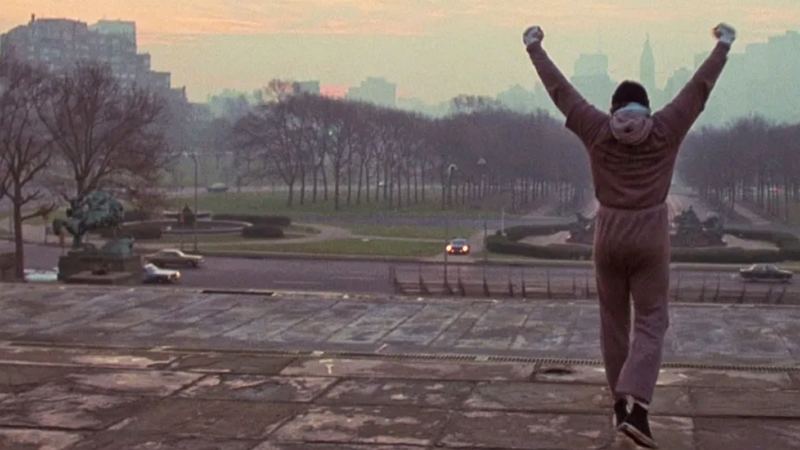 rocky the steps run