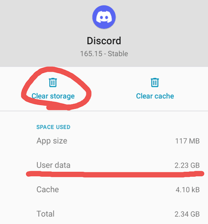 Clearing Discord cache on Android or reinstalling on iOS