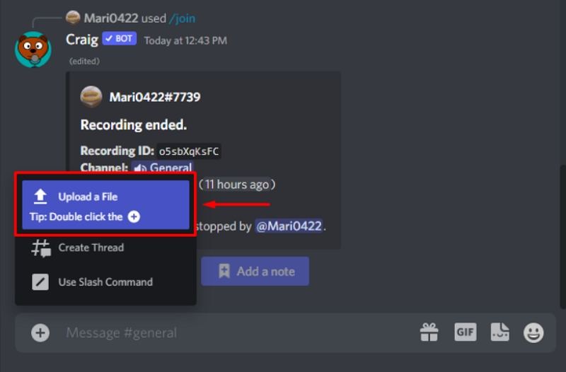파일 첨부로 오디오 공유