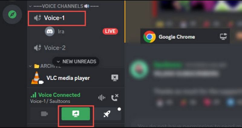 Discord에서 오디오 공유