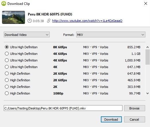 4k video downloader youtube cant create file