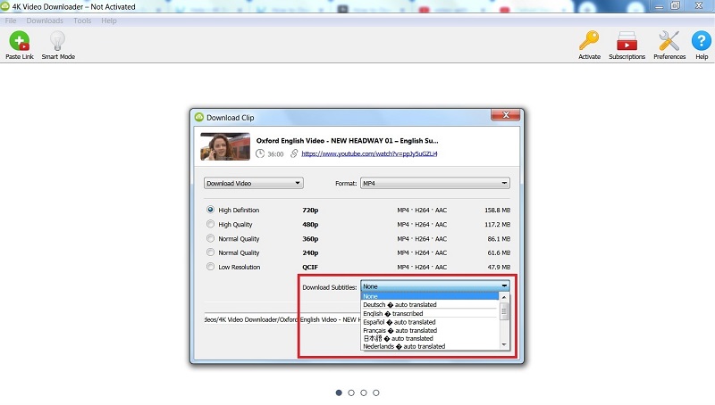 4k video downloader subtitles