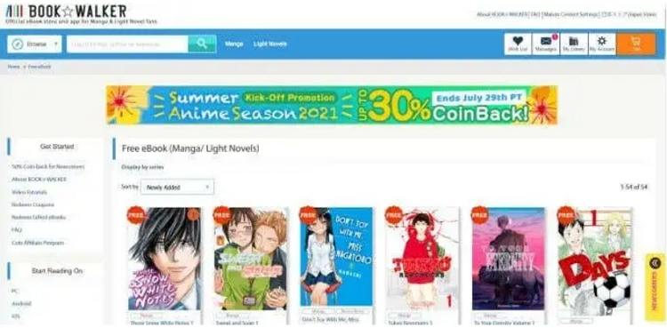book walker manga site