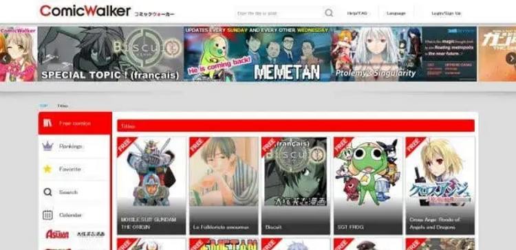manga site comic walker