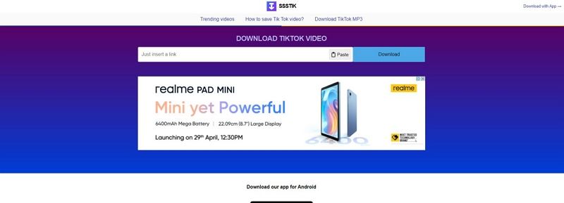 sssTiktok - Online Tiktok Downloader - Tiktok video download