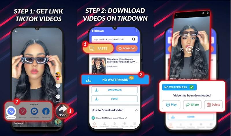 TikDown - TikTok Downloader, Download TikTok Videos Without Watermark