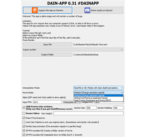 Get free AI-based frame interpolation tool Flowframes