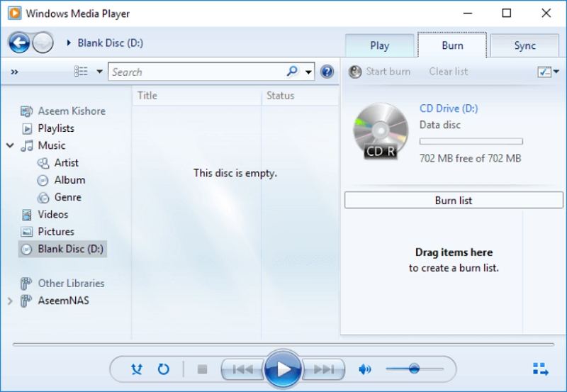 Can't Burn Cd On Windows Media Player at Kevin Ziegler blog