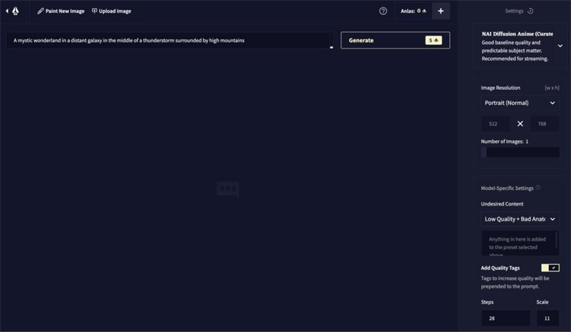 novel ai ia génération image
