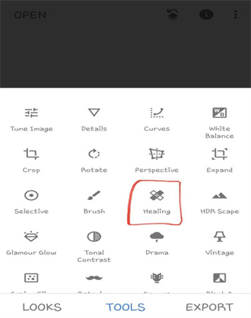 snapseed apagar pessoas.3