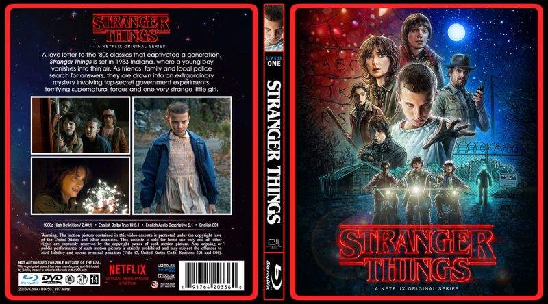 Stranger things season authentic 1 and 2 bluray