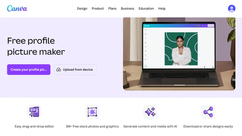 canva facebook profile picture editor
