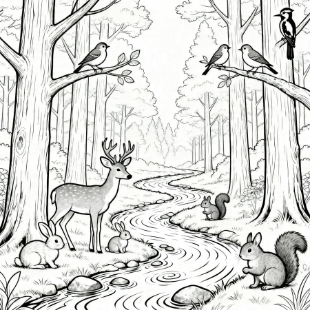 earth day nature forest animals