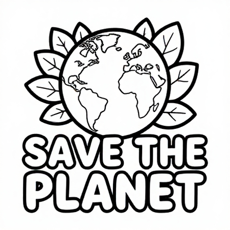 save the planet poster