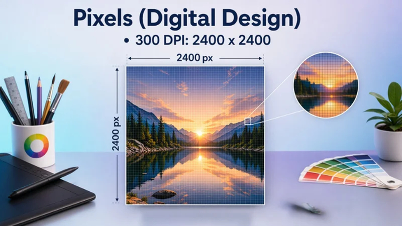 8x8 photo in pixels 2400 x 2400 resolution