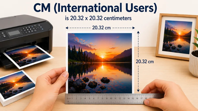 8x8 photo size in cm 20.32 x 20.32