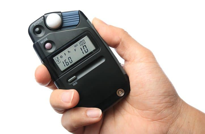 a light meter on