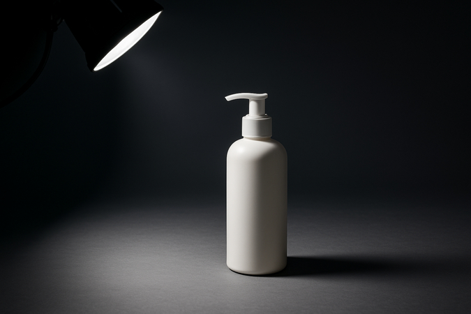 a product photography in strobe lighting